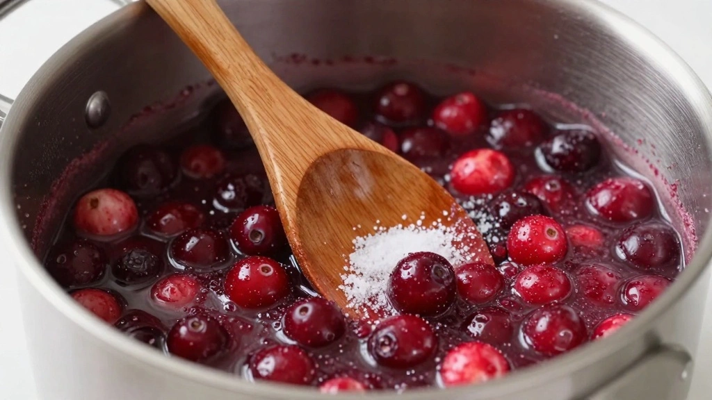 Keto Cranberry Sauce (Sugar-Free Holiday Favorite) - Step 3: Add Sweetener 1