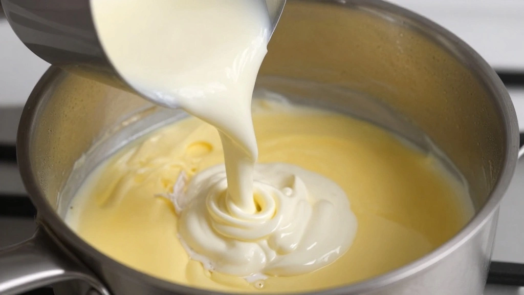Keto White Sauce (Low Carb & Creamy) - Step 4: Incorporate Heavy Cream 1