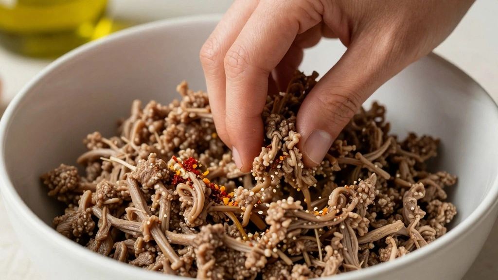 Lamb Burgers with Creamy Tzatziki Sauce - Step 4: Season Lamb 1