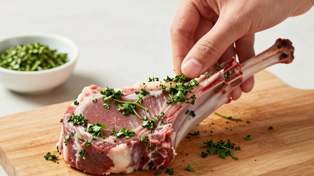 Oven Baked Lamb Chops (Simple & Foolproof) - Step 5: Apply Herb Crust 1