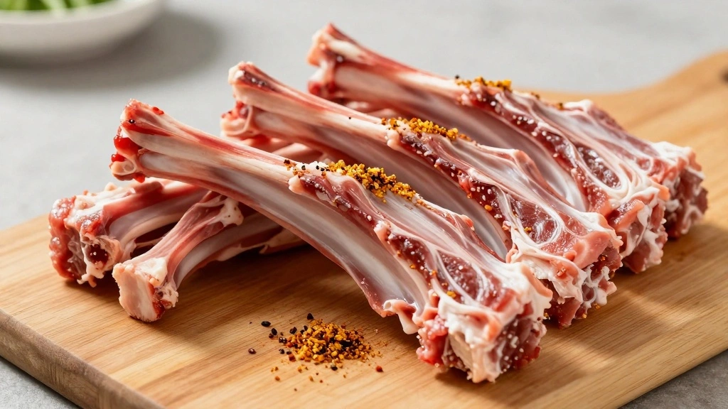 Oven Roasted Rack of Lamb with Garlic & Herbs - Step 1: Prepare the Lamb 1