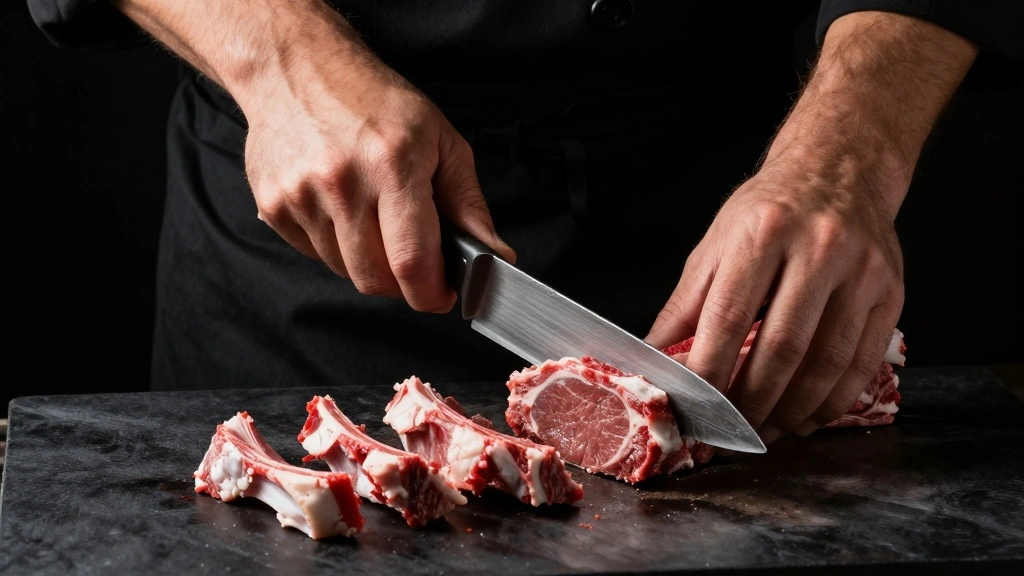 Oven Roasted Rack of Lamb with Garlic & Herbs - Step 7: Slice the Lamb 1