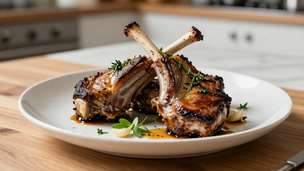 Oven Roasted Rack of Lamb with Garlic & Herbs