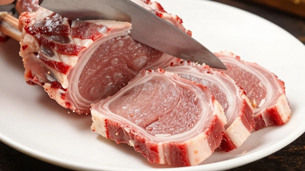 Roasted Semi-Boneless Leg of Lamb - Step 7: Carve the Lamb 1