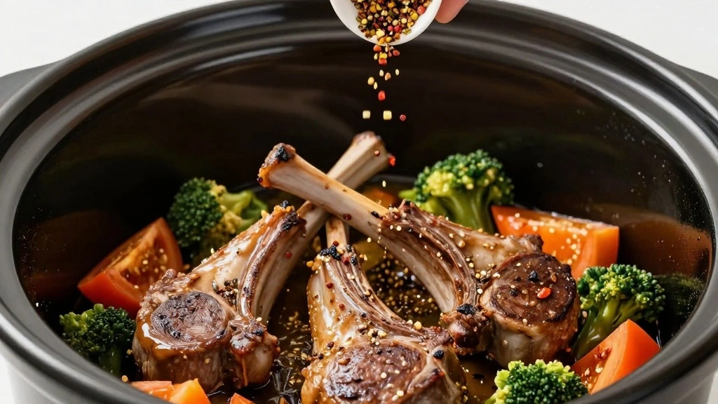 Slow Cooker Lamb Shoulder Chops (Melt-in-Your-Mouth) - Step 5: Add Seasonings and Herbs 1