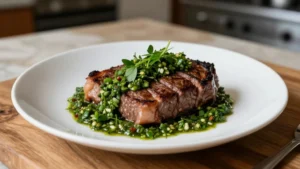 Steak with Chimichurri Sauce (Perfect Pairing)