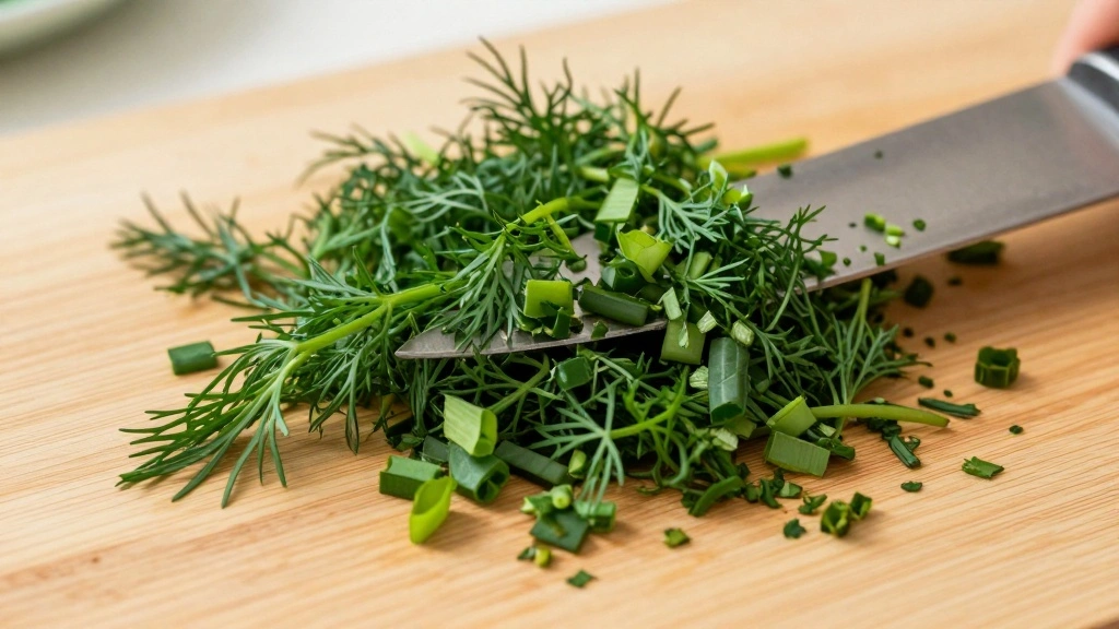 Vegan Tzatziki Sauce (Dairy-Free & Creamy) - Step 2: Chop Fresh Dill 1